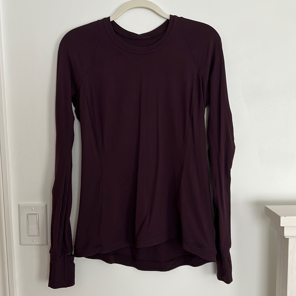 Lululemon size 10 Long Sleeve Running Shirt